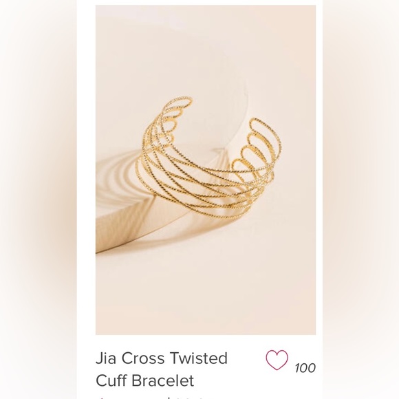 Francesca’s collections Jia cross twisted cuff bracelet - Picture 4 of 4